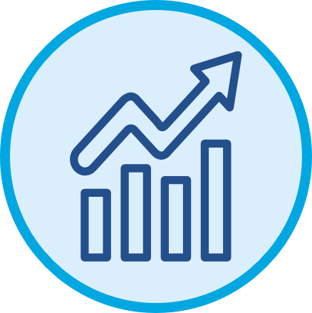 growing chart icon